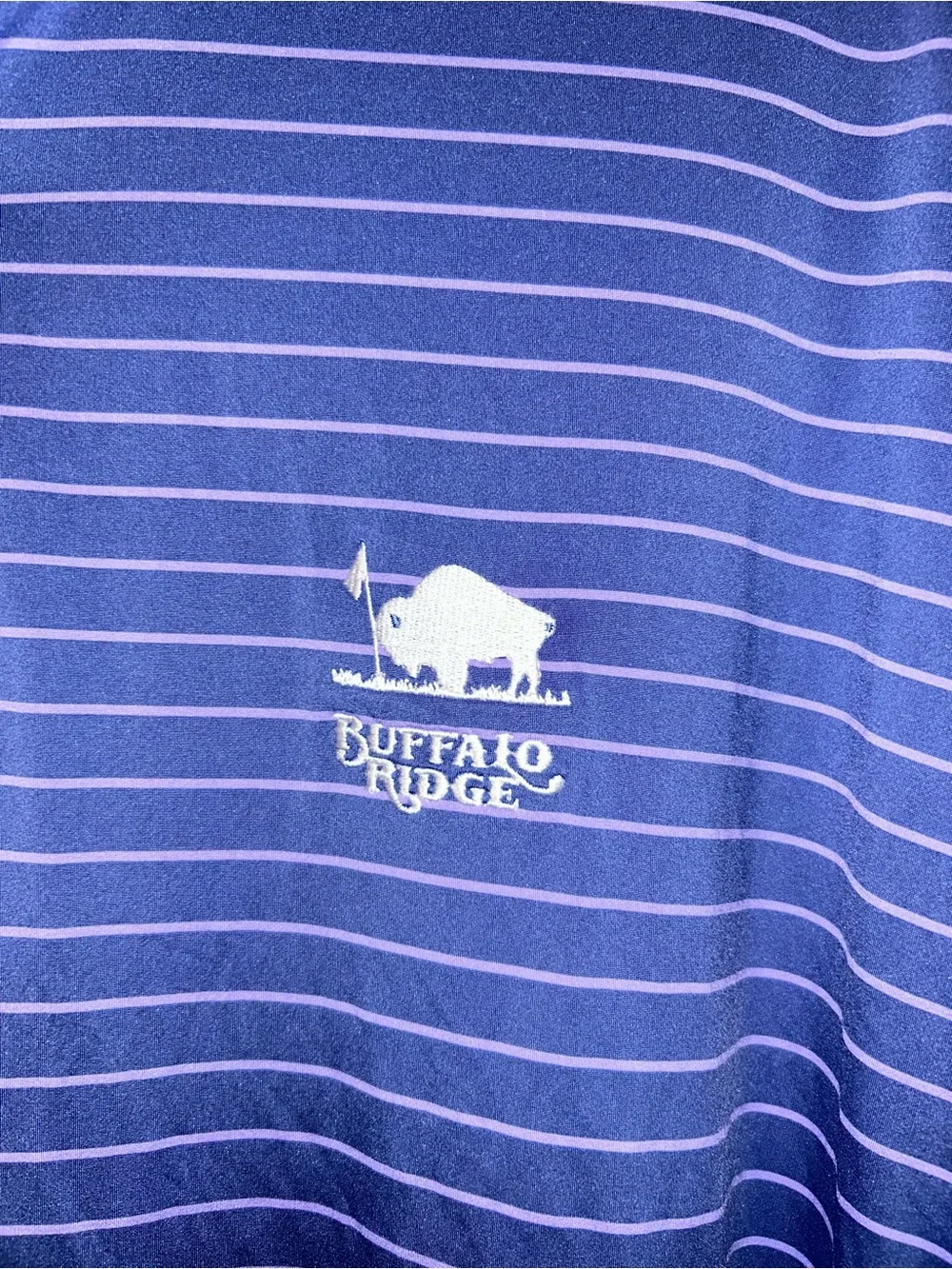 RLX Ralph Lauren Polo Purple Stripe Shirt Moisture Wicking Golf Buffalo Ridge 2X